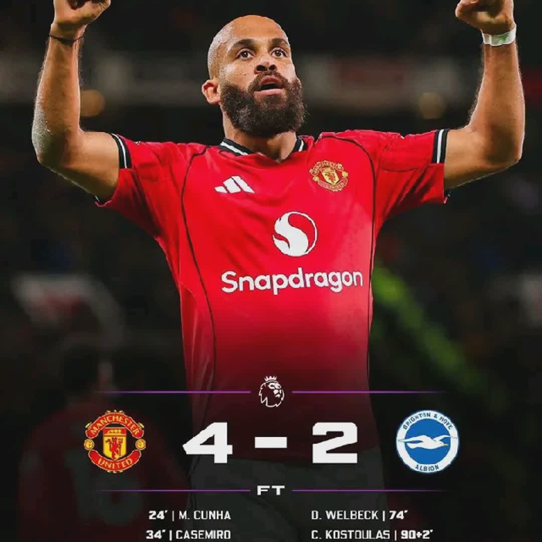 Post by Stars Football Updates: Manchester United thrash Brighton to extend their streak to 3/3 What a game for Man Utd 🔥🔥🔥