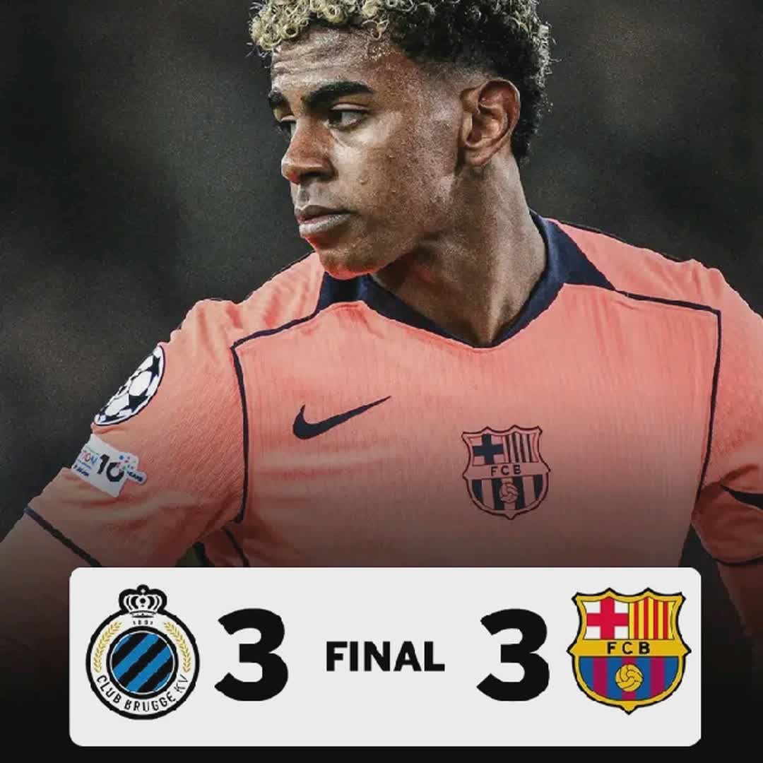Post by Stars Football Updates: Sturborn Barcelona robbed Club Brugge off their 3 points to end the game draw. How on earth was that a foul 😡