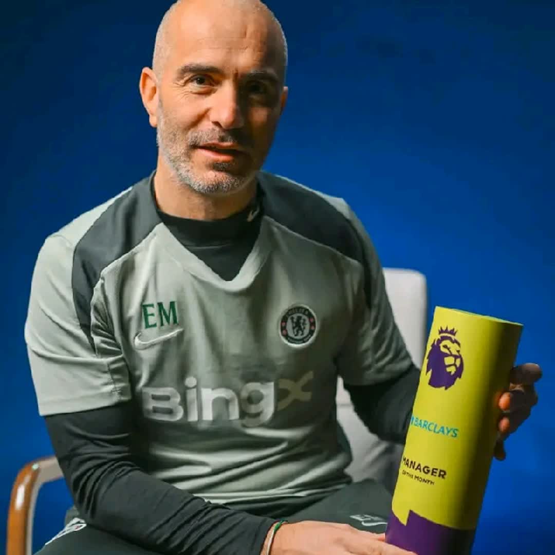 Post by Godwin Wisdom: Enzo Maresca has been named as the @PremierLeague Manager of the Month for November. Congratulations, Enzo! 🔵...