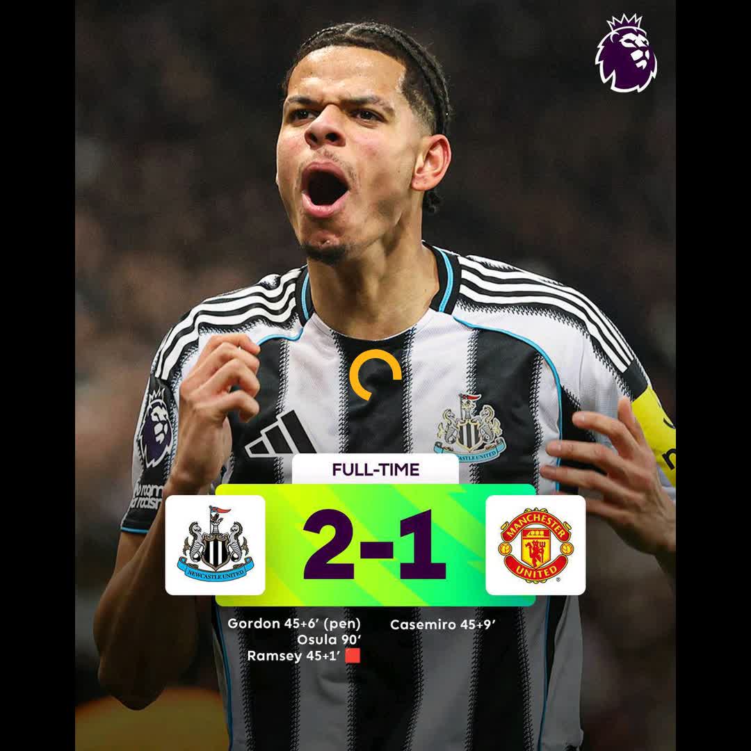 Post by Echo Buzz: 𝟏𝟎-𝐌𝐀𝐍 𝐍𝐄𝐖𝐂𝐀𝐒𝐓𝐋𝐄 𝐁𝐄𝐀𝐓 𝐌𝐀𝐍 𝐔𝐍𝐈𝐓𝐄𝐃 😱 Carrick's unbeaten run comes to an end:...
