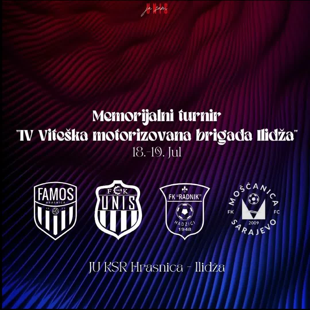 Post by Fudbalski klub UNIS: S ponosom potvrđujemo da i ove godine nastavljamo tradiciju učešćem na memorijalnom turniru 'IV Viteška motorizovana...