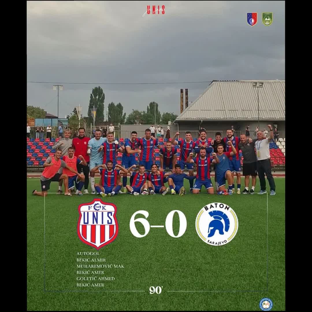 Post by Fudbalski klub UNIS: Prva domaća utakmica sezone. 🌟 Naš stadion. Naši navijači. Naša ekipa. I šest golova za veliko slavlje! Almir...