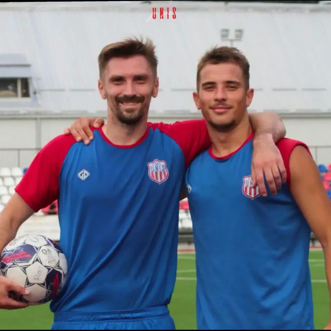 Post by Fudbalski klub UNIS: 𝗧𝗲𝗮𝗺 𝗰𝗵𝗲𝗺𝗶𝘀𝘁𝗿𝘆 🏹🛡 #BudiDioUnisovePrice 🔴🔵