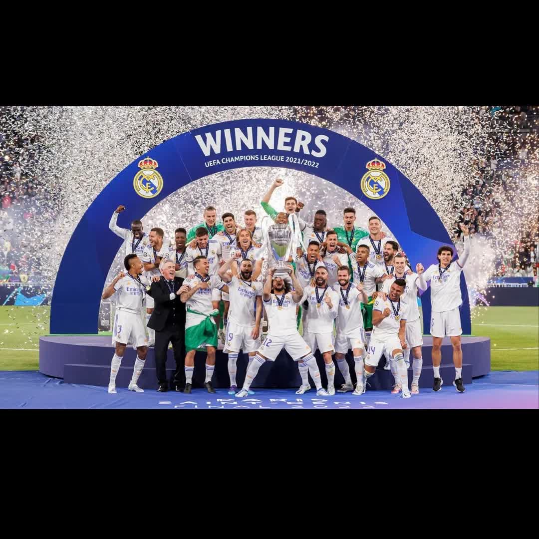 Post by Alamuddin Aba: 🏆 On this day in 2022, we won the European Cup for the 14th time! 👏 ¡Cuarto aniversario de la Decimocuarta!...