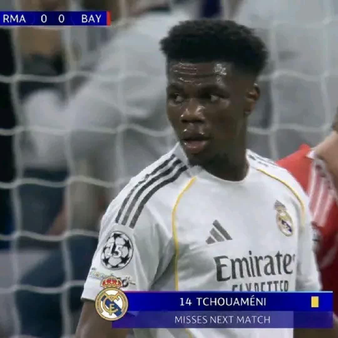Post by Fabrizio Romano: 🚨 𝐁𝐑𝐄𝐀𝐊𝐈𝐍𝐆: Tchouaméni BOOKED and he was on a yellow: he will MISS the second leg next week!! 🟨❌ MASSIVE...