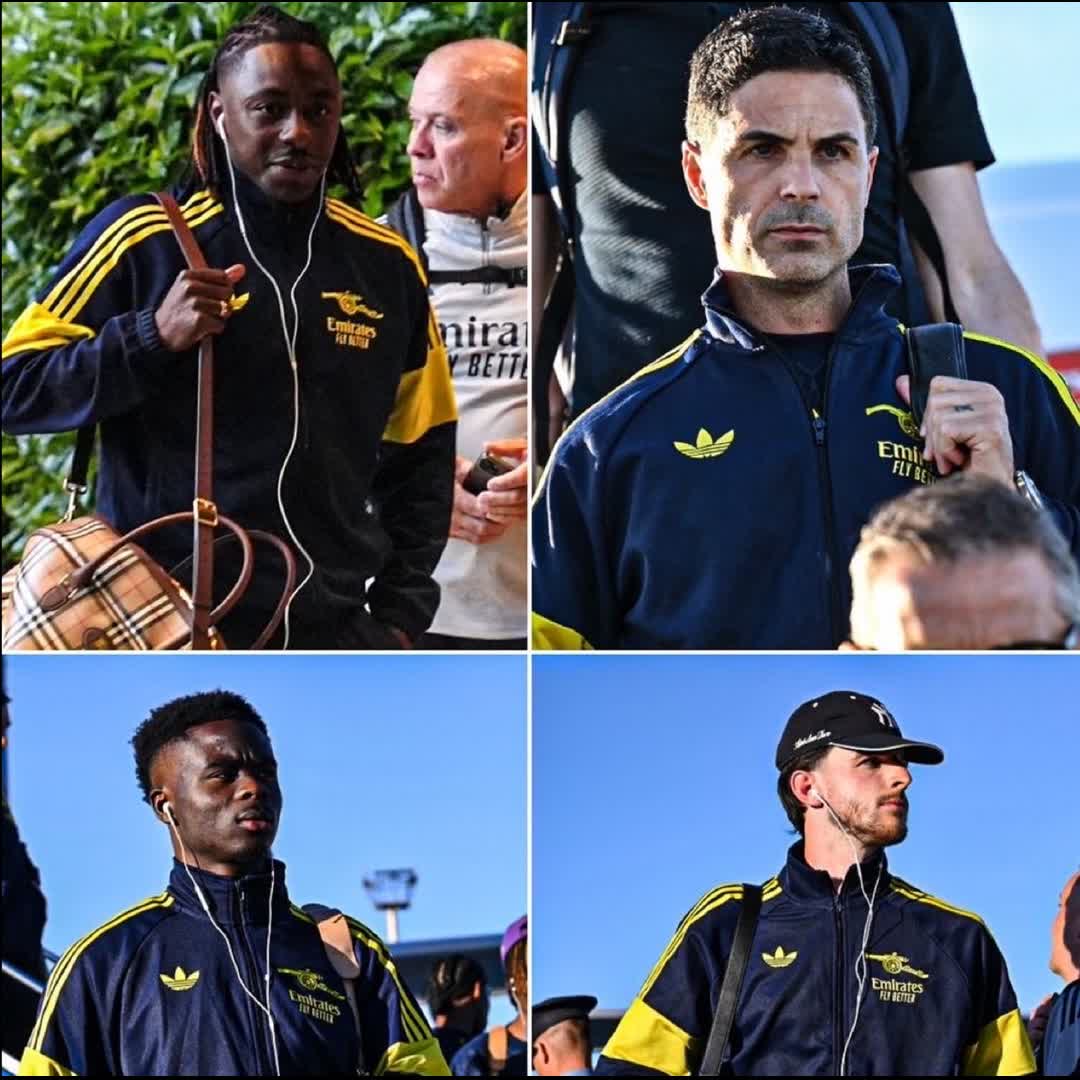 Post by Charles Nwokolo: Arsenal locked in as they arrive in Budapest for the Champions League final 😮‍💨🔒 #buzzer