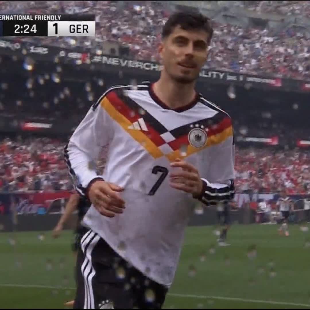 Post by Charles Nwokolo: 🚨 KAI HAVERTZ OPENS THE SCORING FOR GERMANY IN JUST 1 MINUTE! 🇺🇸 USA 0-1 Germany 🇩🇪