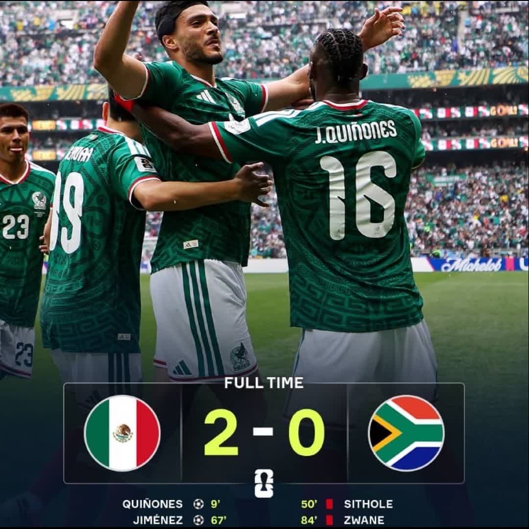 Post by Charles Nwokolo: TWO goals and THREE red cards, the 2026 World Cup officially has lift-off as Mexico beat South Africa😮‍💨🏆🤩...