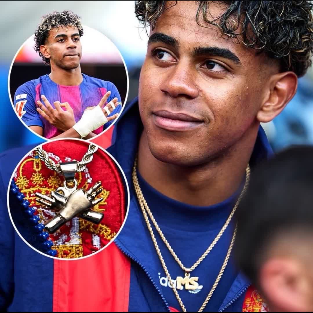 Post by Charles Nwokolo: 𝐋𝐀𝐌𝐈𝐍𝐄 𝐘𝐀𝐌𝐀𝐋 𝐉𝐔𝐒𝐓 𝐈𝐂𝐄𝐃 𝐎𝐔𝐓 𝐓𝐇𝐄 𝟑𝟎𝟒 🥶⛓️ He pulled up with a custom chain inspired by his...