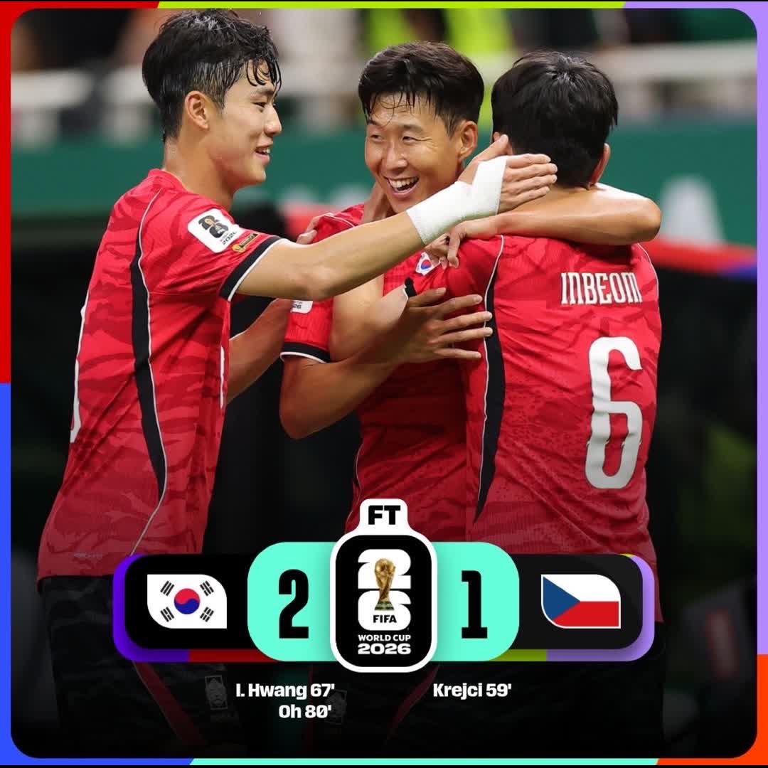 Post by Charles Nwokolo: A comeback for Korea Republic. 🇰🇷