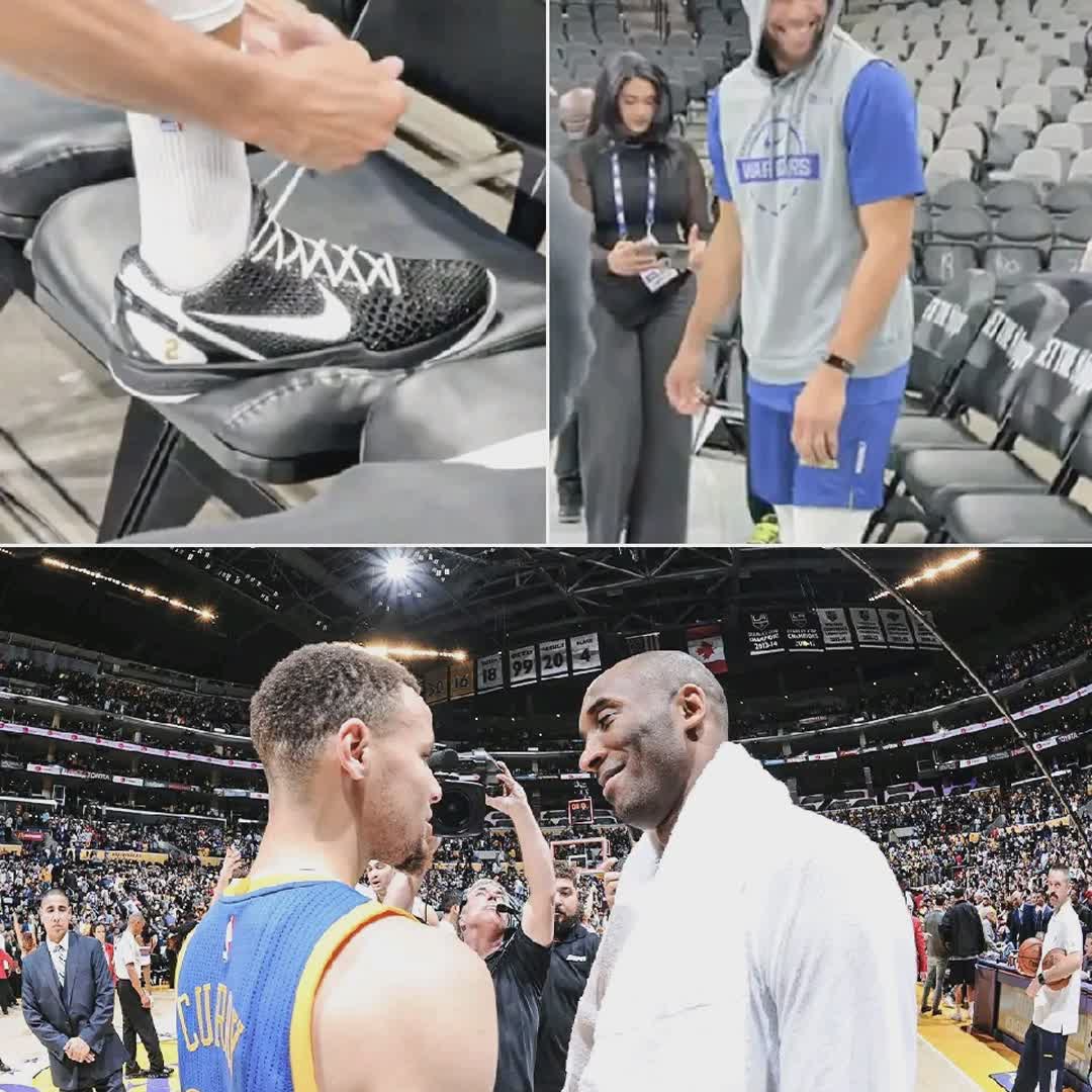 Post by Sports GT: Steph pulled up in the Kobes 🐍 He announced he'd be leaving Under Armor on Thursday. @buzzer_fan_official #buzzer...
