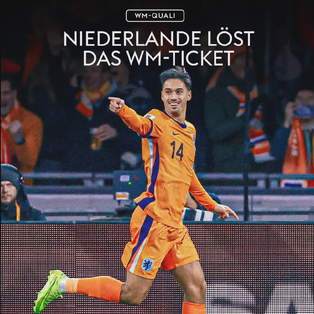 Post by Sky Sport: Die Niederlande lässt nichts mehr anbrennen und sichert sich mit einem 4:0-Erfolg gegen Litauen das WM-Ticket. 🇳🇱