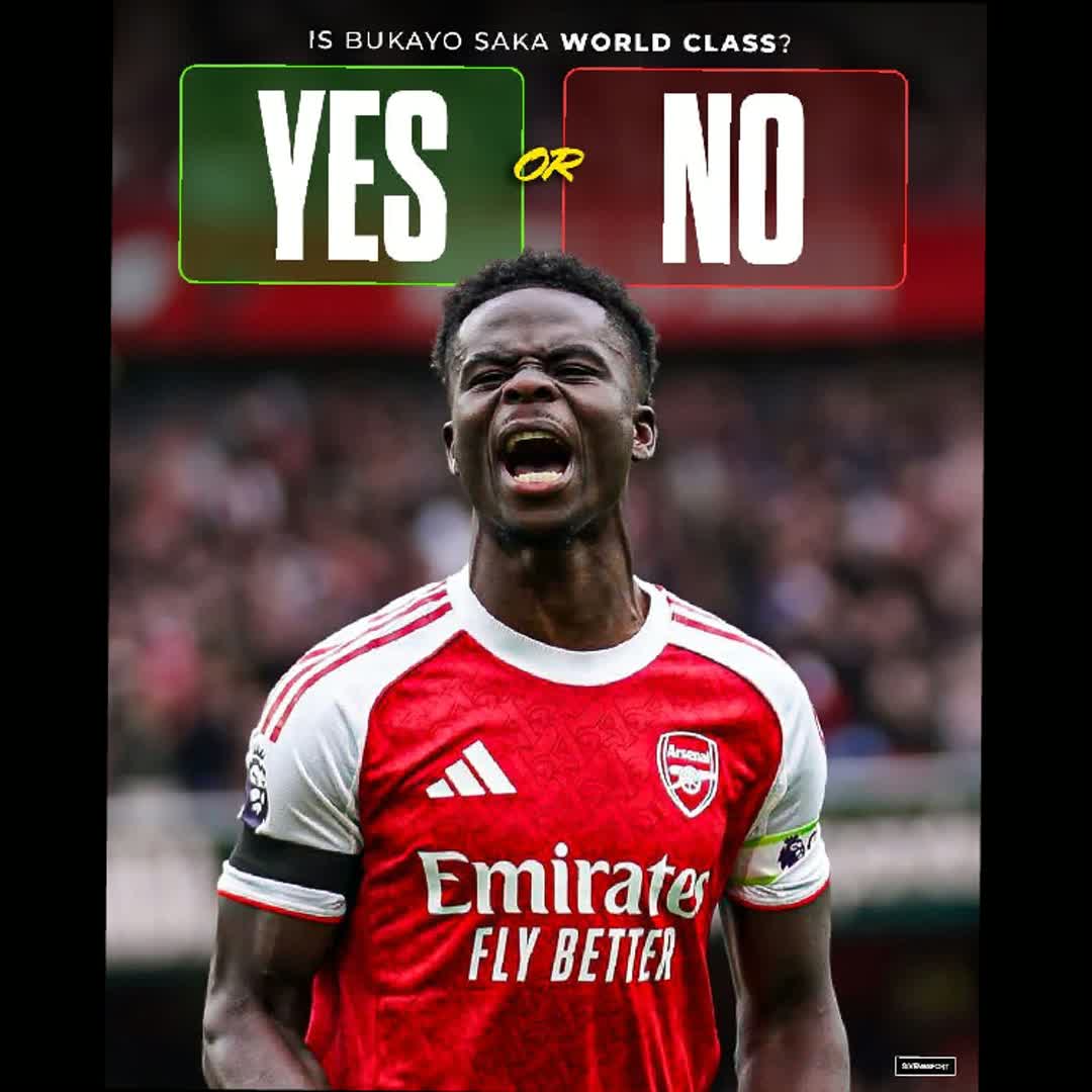 Post by World Goal: 𝐕𝐎𝐓𝐄: Is Bukayo Saka world-class? 🤔 #buzzer #viral #sports #Daily #arsenal #arsenalfootballclub #arsenal11...