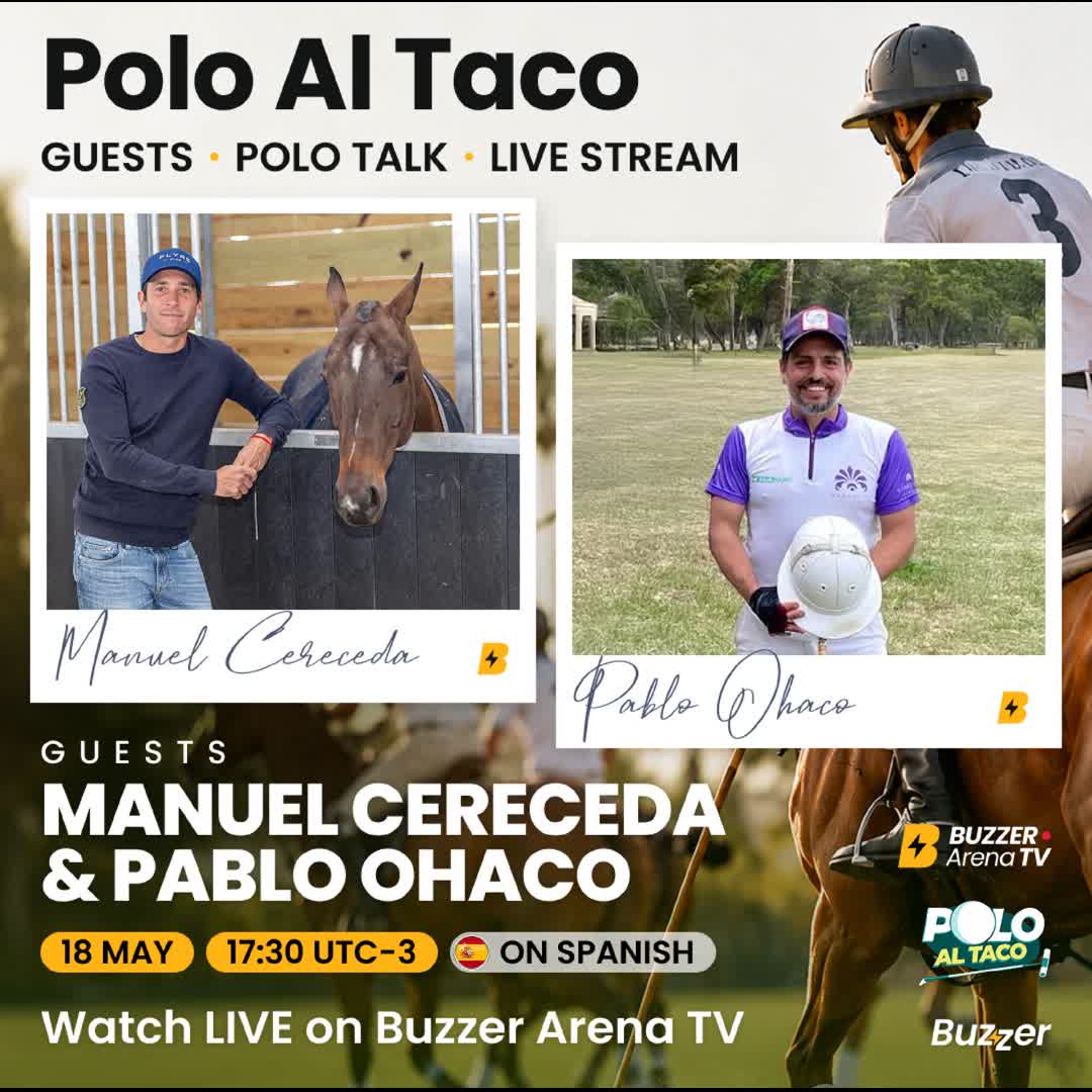 Post by Buzzer Fan: The conversation continues on Polo Al Taco. 🏇🎙️ This week’s live episode features special guests Manuel Cereceda...