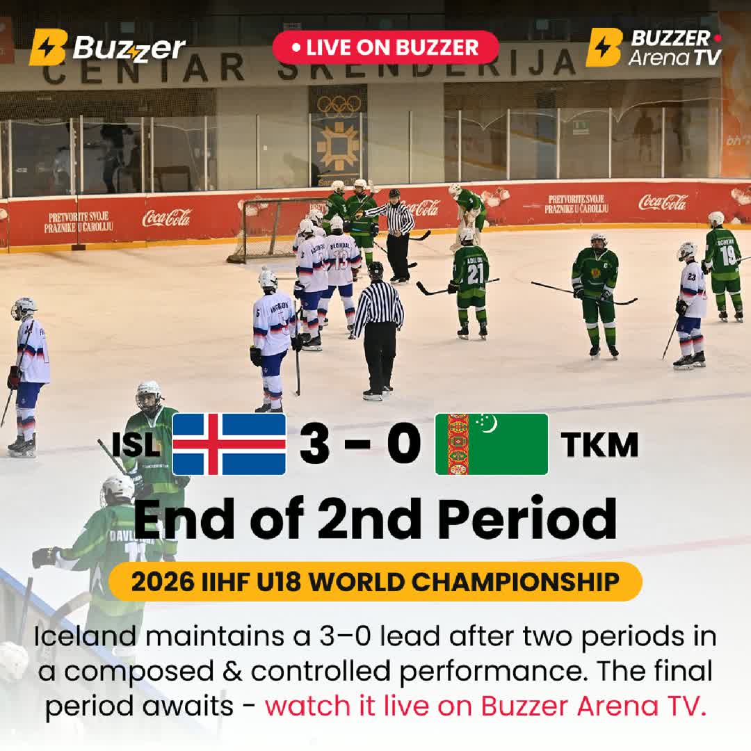 Post by Buzzer Fan: 🏒 End of the 2nd Period 🇮🇸 Iceland 3 – 0 Turkmenistan 🇹🇲 Iceland keep their advantage after forty minutes of...