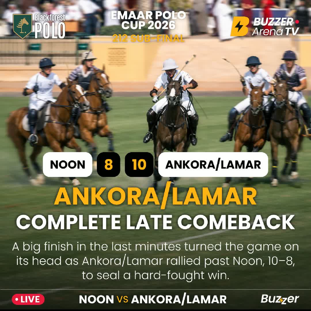 Post by Buzzer Fan: WHAT. A. FINISH. 🤯🔥 Ankora/Lamar stun Noon 10–8 in absolute end-to-end madness! Big goals 💥 Crowd on their feet...