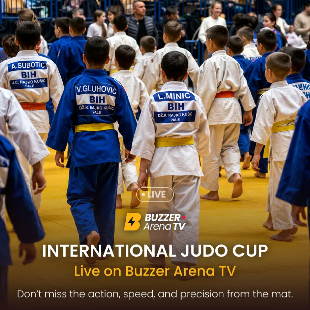 Post by Buzzer Fan: The International Judo Cup “Vinko Šamarlić” is LIVE. 🥋 Big throws. Fast action. No easy points. Watch now on Buzzer...