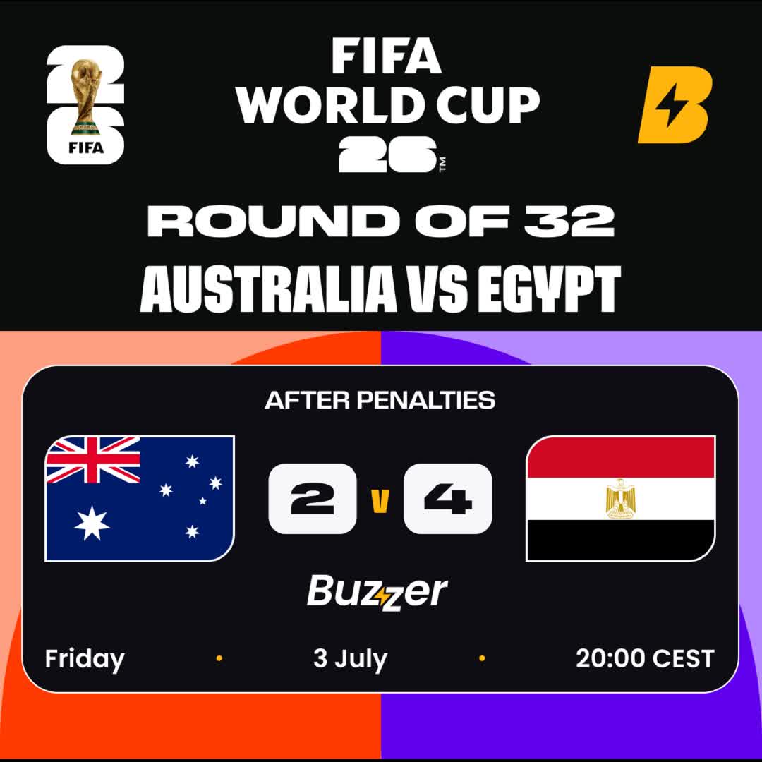 Post by Buzzer Fan: 🇦🇺 Australia vs Egypt 🇪🇬 Penalty shootout thriller! Egypt outlast the Socceroos to advance! 🇦🇺🇪🇬 An absolute...