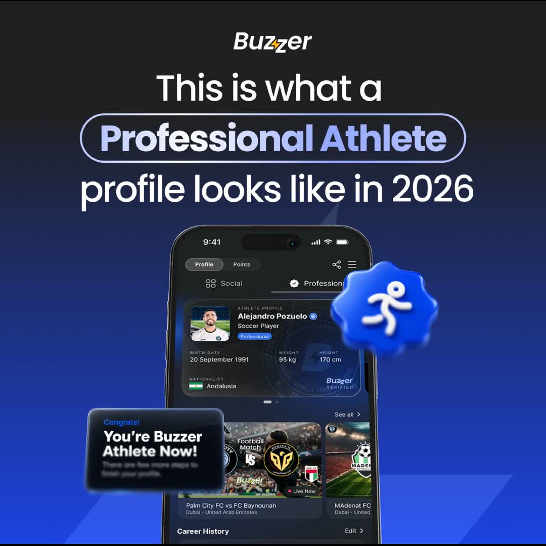 Post by Buzzer Fan: ⚽ Scouts aren't going to find you on an old PDF. 🚀 The Buzzer Athlete Badge gives you a verified profile ✅, a...