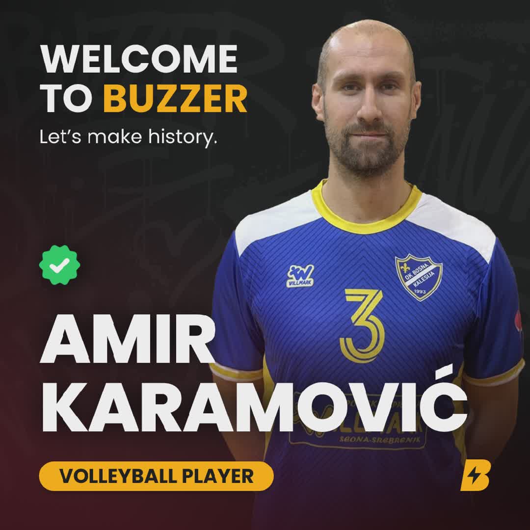 Post by Buzzer Fan: 🚨🏐 Welcome Amir Karamović to Buzzer! 🌍🔥 Amir Karamović is a Bosnian professional volleyball player whose talent...
