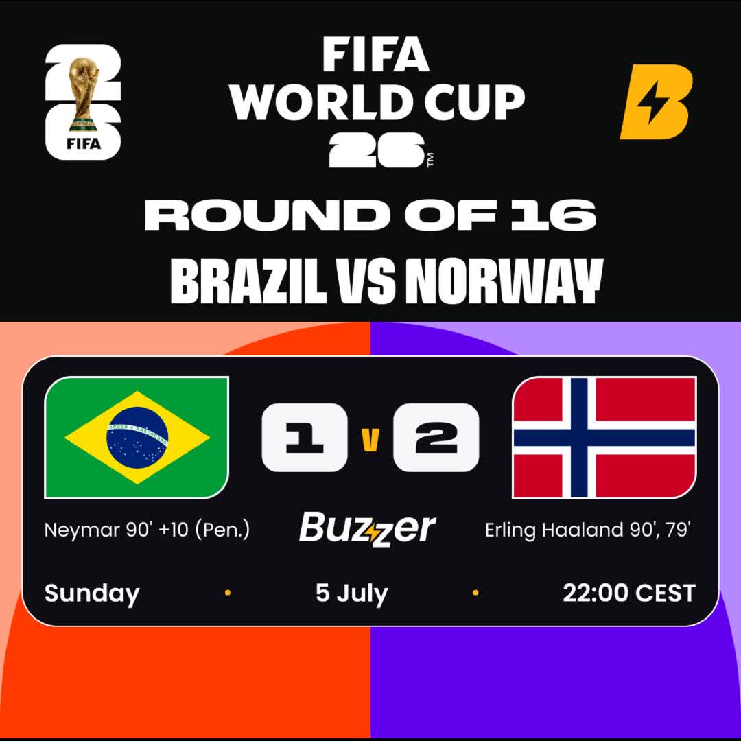 Post by Buzzer Fan: 🇧🇷 Brazil vs Norway 🇳🇴 Haaland silences the Seleção! Norway shock Brazil in a dramatic late finish! 🇧🇷🇳🇴 An...