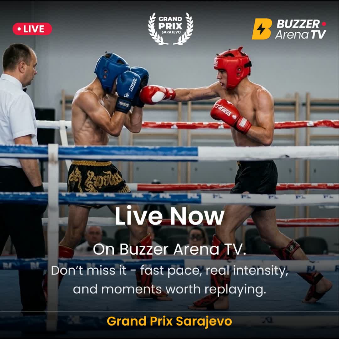 Post by Buzzer Fan: 🥊SARAJEVO GRAND PRIX IS LIVE ON BUZZER! The ring is active, the fighters are ready, and every round brings new...