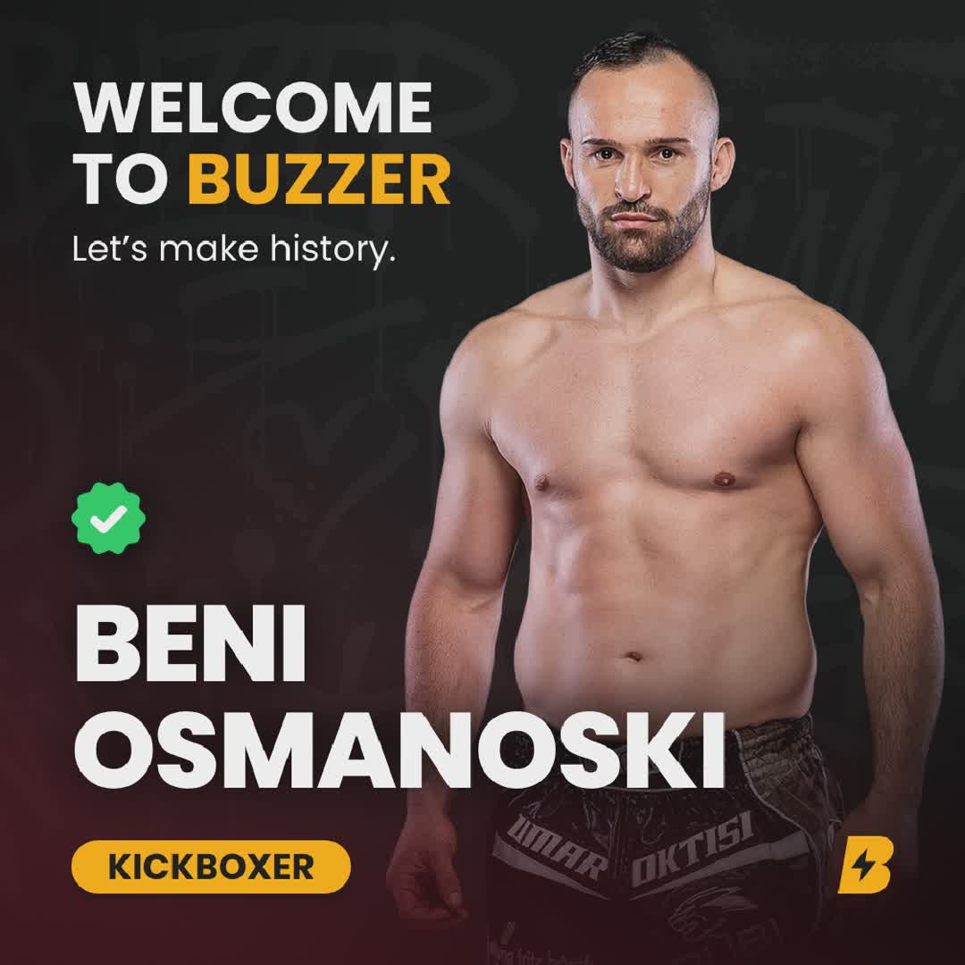 Post by Buzzer Fan: 🚨🥊 Buzzer Athlete: Beni “The Dog” Osmanoski 🌍🔥 Beni Osmanoski is a professional middleweight kickboxer from...