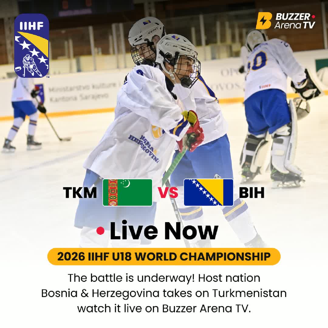 Post by Buzzer Fan: 🏒 It’s go time in Sarajevo! 🇹🇲 Turkmenistan vs 🇧🇦 Bosnia and Herzegovina 🕢 The evening clash is officially...