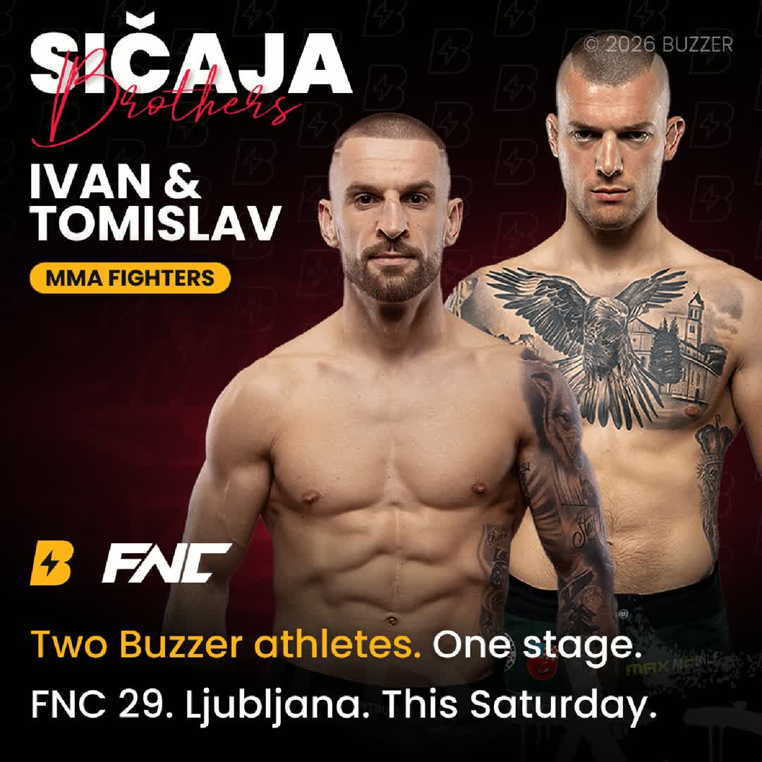 Post by Buzzer Fan: Braća Sičaja se bore u istoj večeri i u istom oktagonu. Buzzer borci Ivan i Tomislav spremni su za FNC 29. 💪🏻 Dva...
