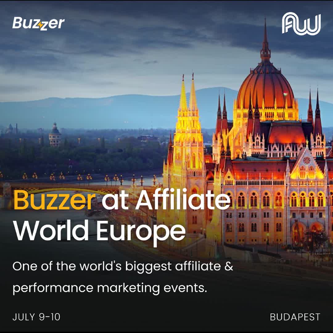 Post by Buzzer Fan: 🇭🇺 Buzzer is in Budapest. This week our team is at Affiliate World Europe, one of the biggest performance...
