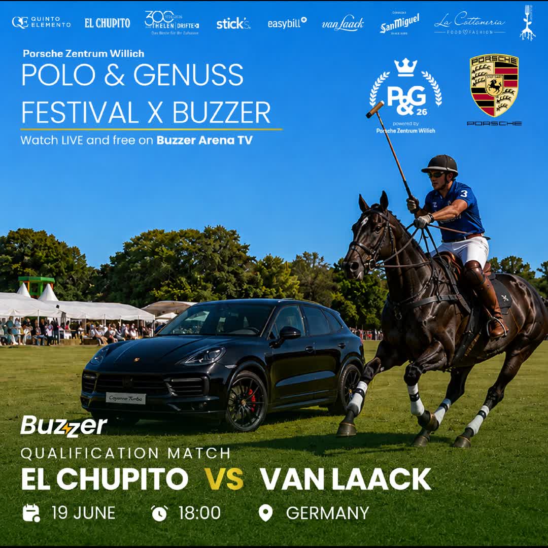 Post by Buzzer Fan: 🏇✨ THE POLO & GENUSS FESTIVAL JOURNEY CONTINUES ON BUZZER ARENA TV The qualification stage heats up as El Chupito...