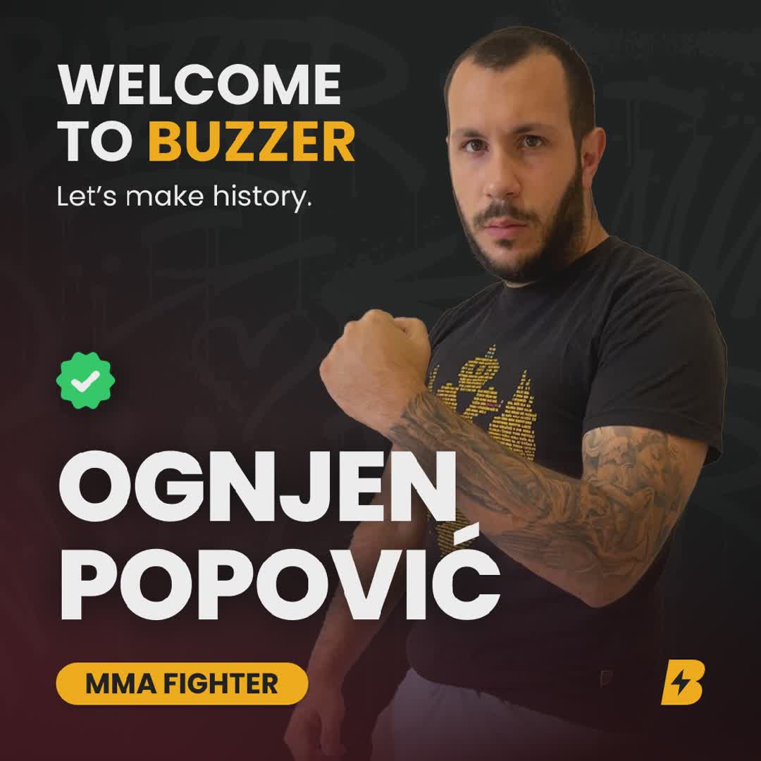 Post by Buzzer Fan: 🥊 Ognjen Popović (MMA) Amateur fighter competing under Montenegro Fighting Championship (MFC). A developing talent...