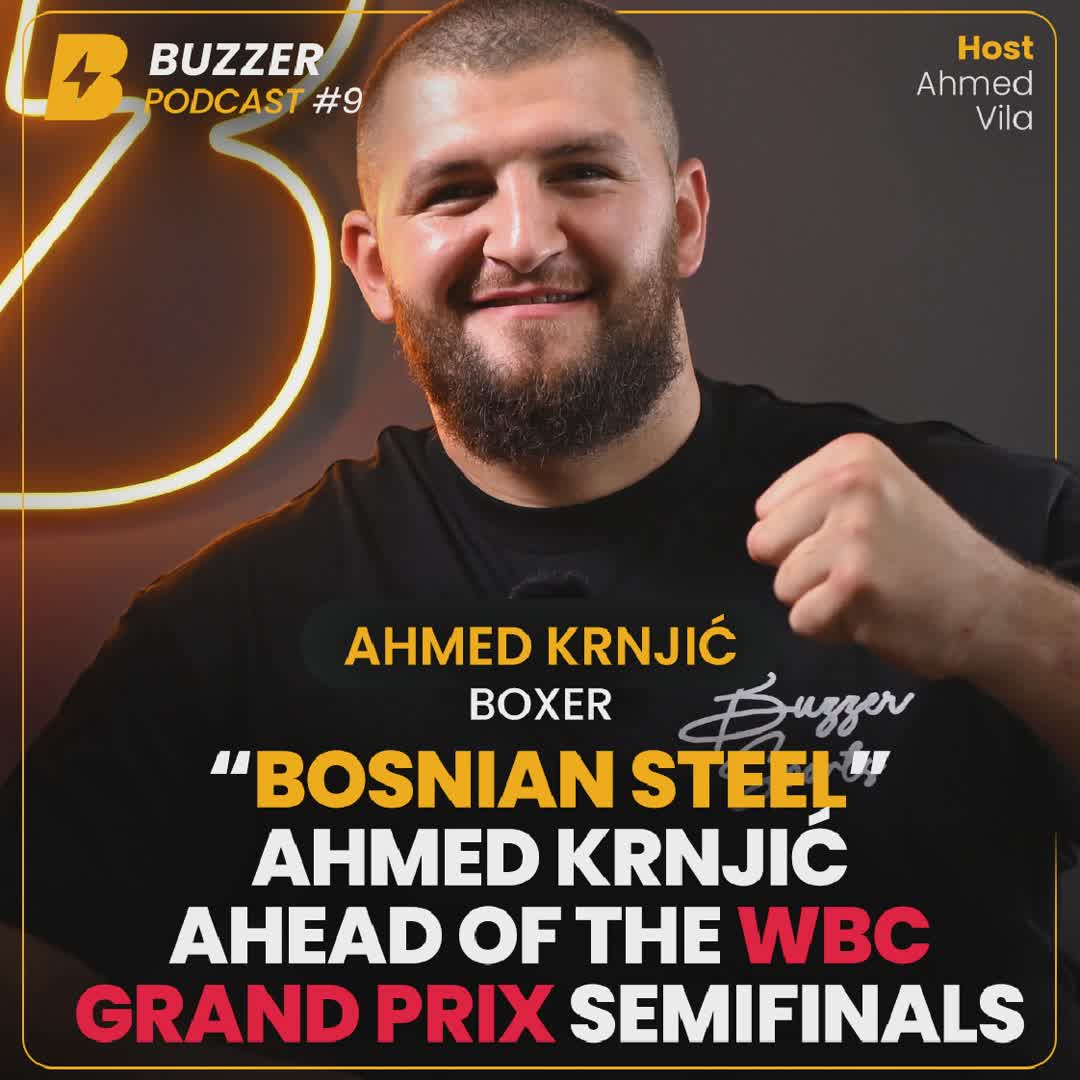 Post by Buzzer Fan: 🎥 TONIGHT at 7PM! The new episode of Buzzer Talks #9! 🥊🔥 Our host Ahmed Vila sits down with Bosnian heavyweight...