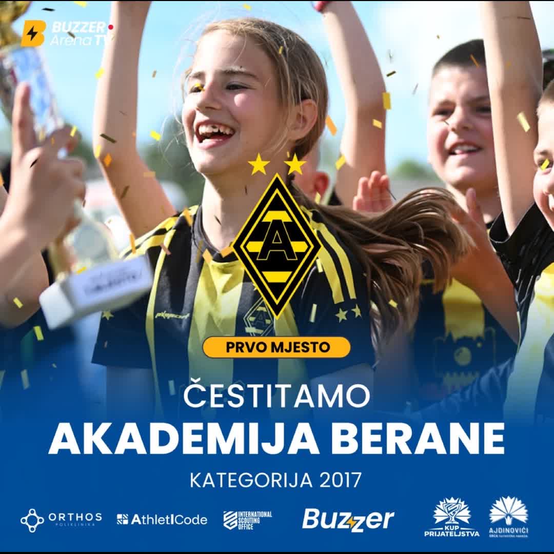 Post by Buzzer Fan: Akademija Berane - osvajač Kupa prijateljstva u uzrastu 2017. godište. Čestitamo 👏🏻 #buzzer #kupprijateljstva...