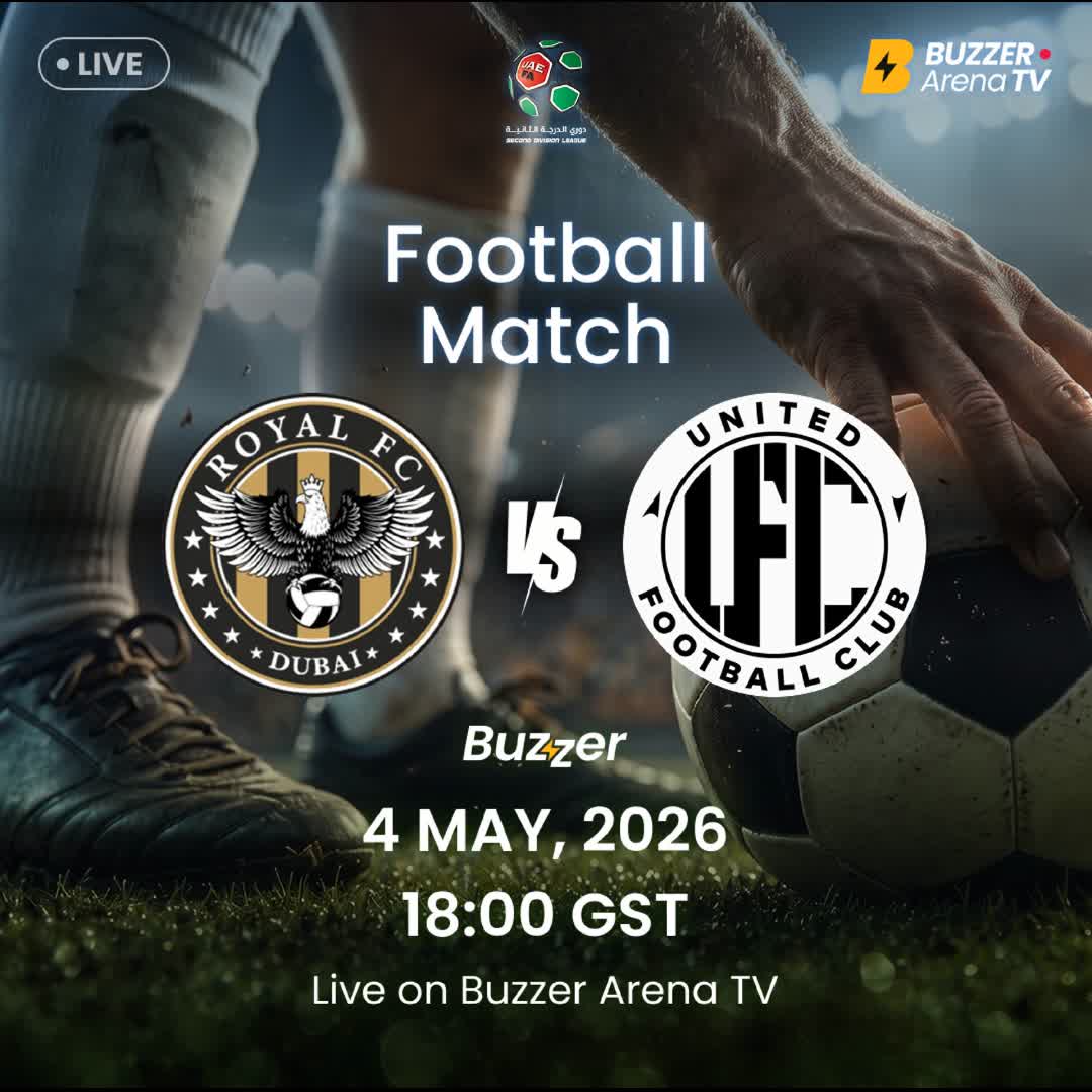 Post by Buzzer Fan: 🚨 MATCH ANNOUNCEMENT 🚨 Royal FC Dubai 🆚 United FC Another big night of football is coming your way as two...
