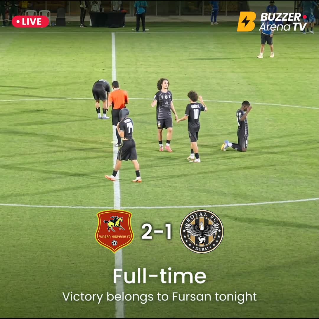 Post by Buzzer Fan: 🏁 FULL-TIME | Fursan Hispania 2-1 Royal FC Dubai A hard-fought battle comes to an end with Fursan Hispania securing...