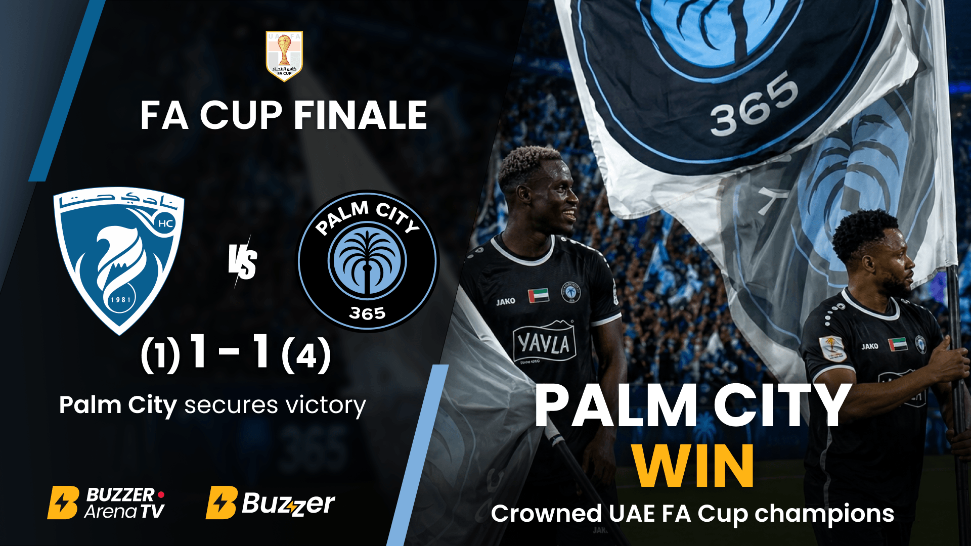 Palm City FC Win UAE FA Cup Final After Dramatic Comeback Against Hatta