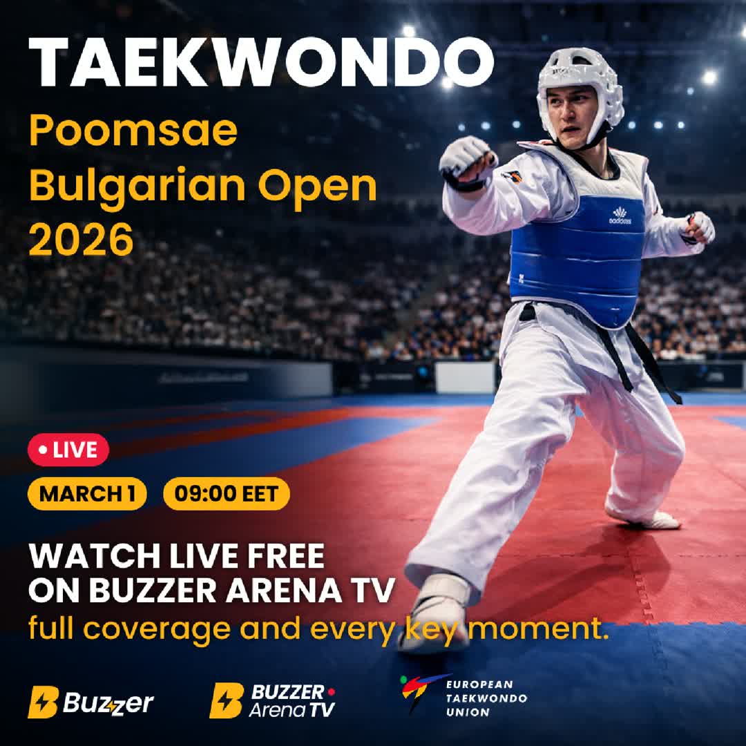 Post by Buzzer Fan: 🥋 POOMSAE BULGARIAN OPEN 2026 The spotlight shifts to precision, control, and artistry as athletes take the stage...