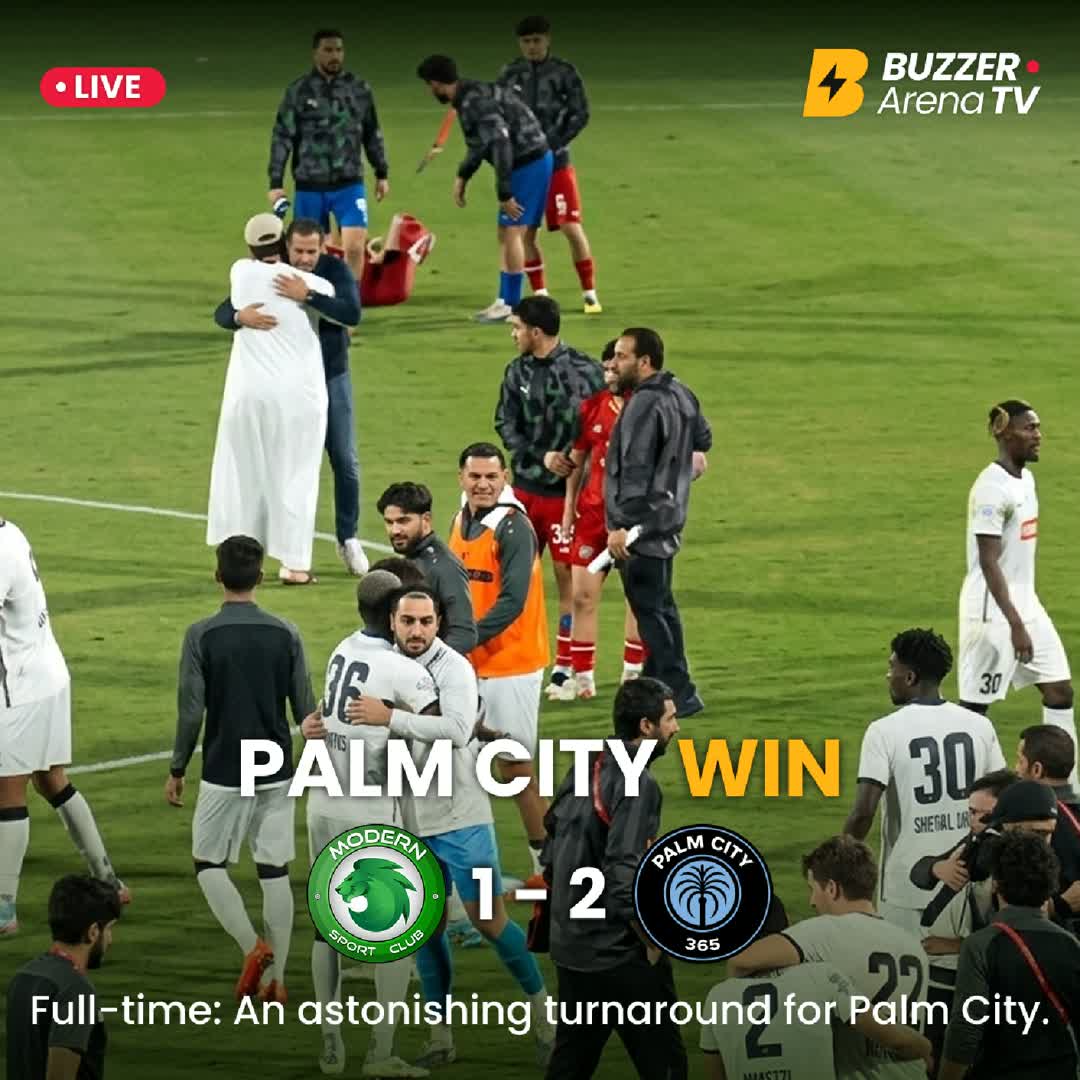 Post by Buzzer Fan: FULL-TIME ⏱️⚽ FC Palm City completes the comeback and secures a 2–1 victory over Modern Sport Club! A hard-fought...