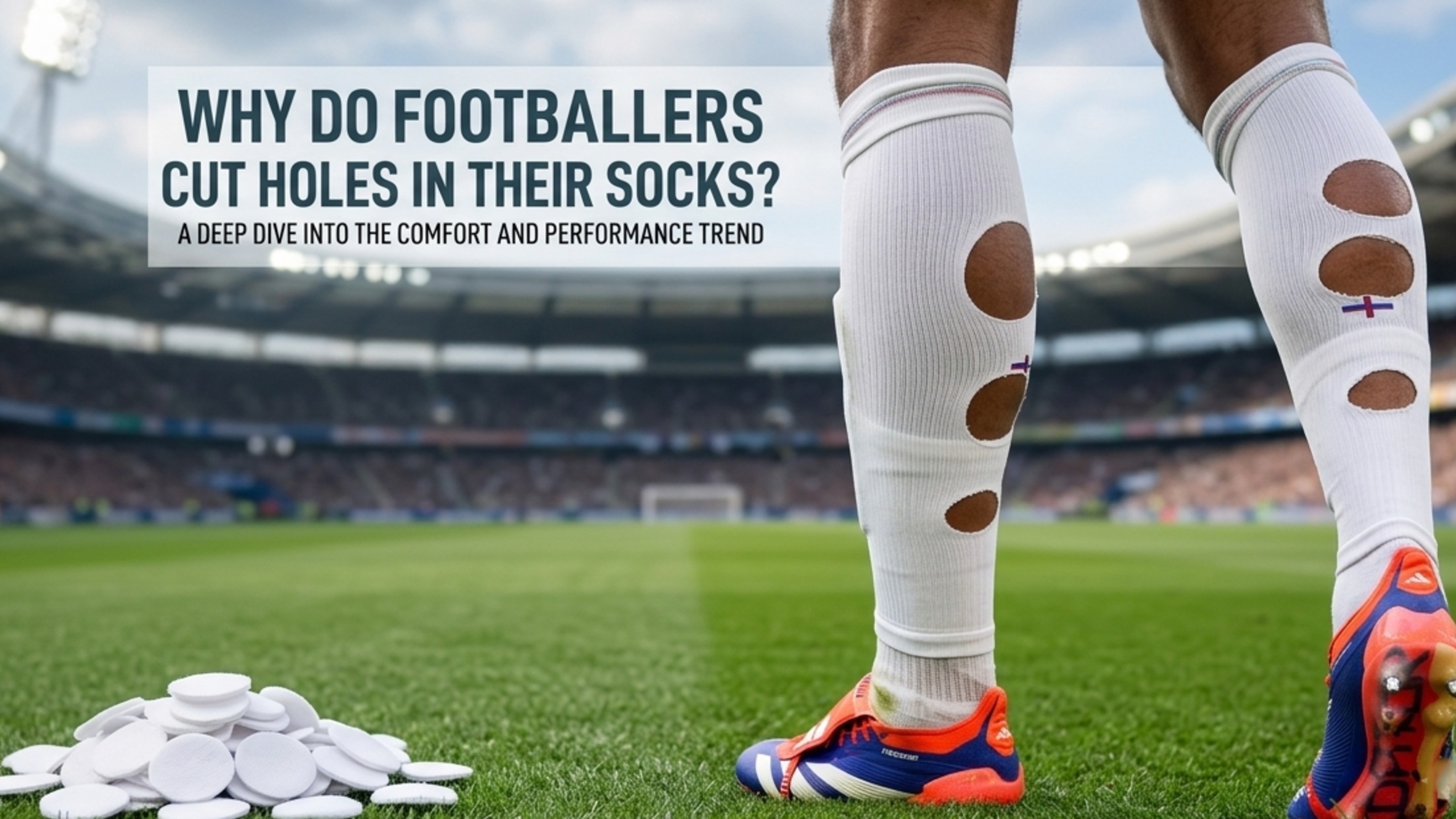 Why Do Footballers Cut Holes in Their Socks?