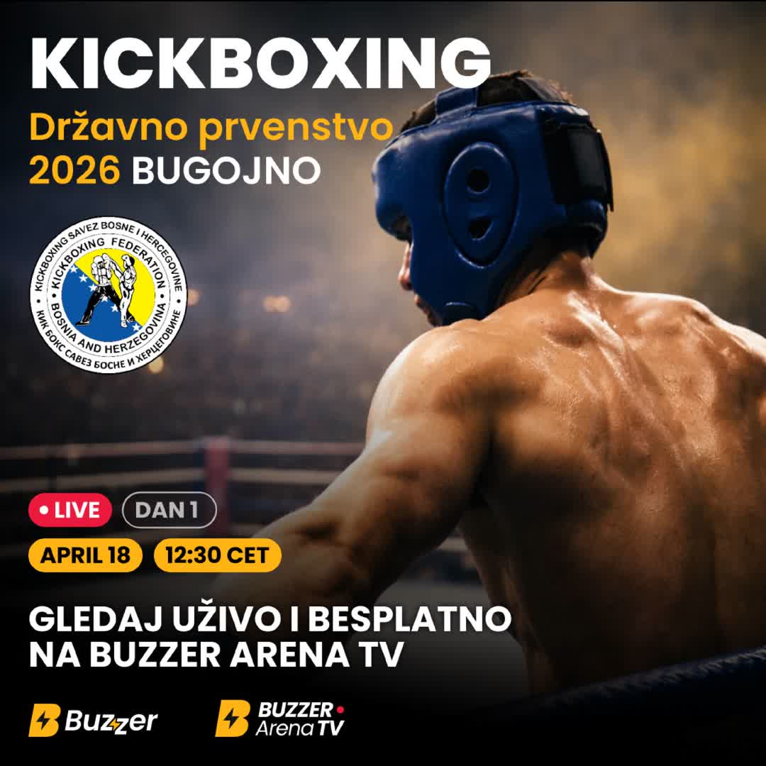 Post by Buzzer Fan: 🥊🔴 DRŽAVNO PRVENSTVO U KICKBOXU JE POČELO! Gledajte BESPLATNO na Buzzer Areni: 📍Ring 📍Tatami 1 📍Tatami 2...