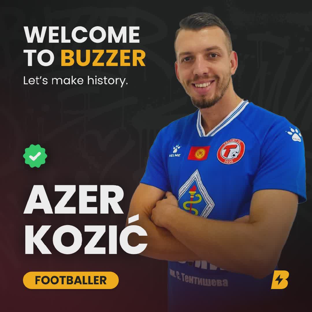 Post by Buzzer Fan: 🚨⚽️ Welcome Azer Kozić to Buzzer! 🌍🔥 With 50+ goals in senior football and a BiH Cup semifinal appearance, he has...