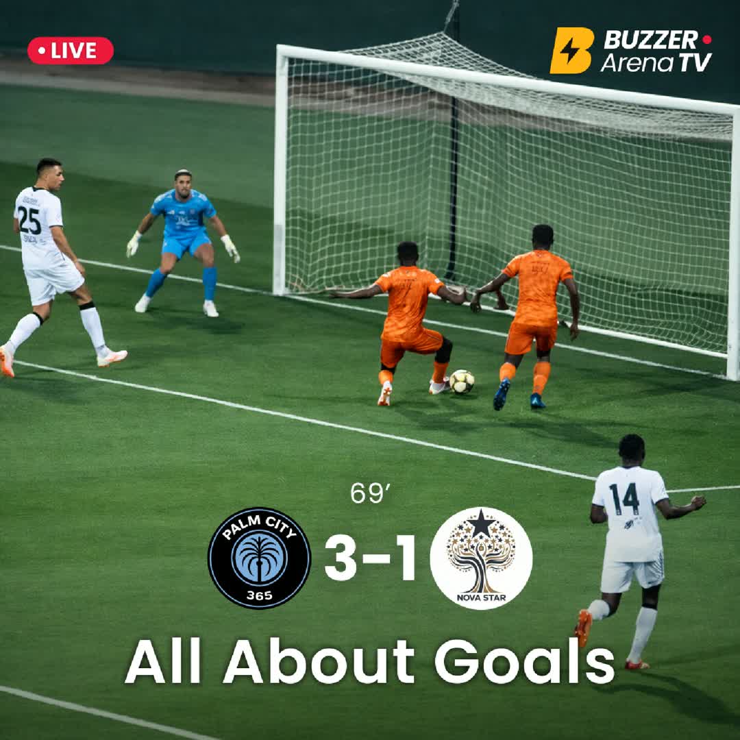Post by Buzzer Fan: SECOND HALF ⚽🔥 FC Palm City extends the lead to 3–1 against Nova Star SC as the second half is well underway at The...
