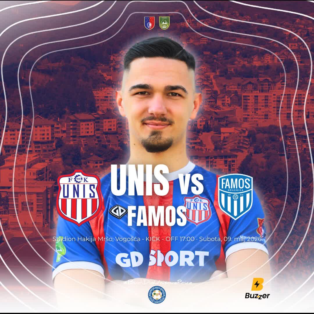 Post by Buzzer Fan: 🔵🔴 MATCHDAY U VOGOŠĆI 🔥 FK Unis dočekuje FK Famos u važnom prvenstvenom duelu koji donosi borbu, emociju i pravi...