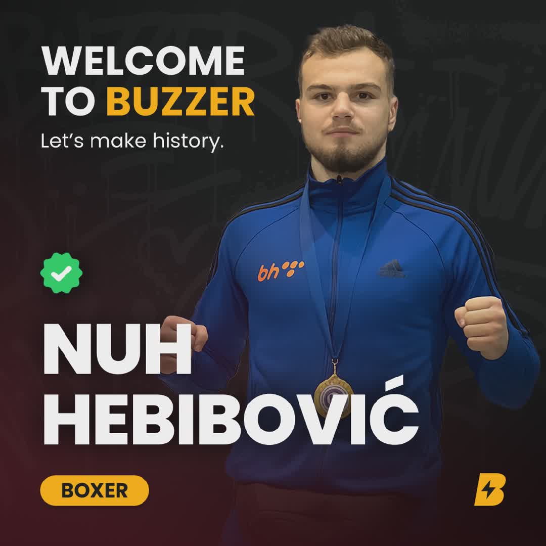 Post by Buzzer Fan: 🚨🥊 Welcome Nuh Hebibović to Buzzer! 🌍🔥 World and European silver medalist in kickboxing, 14x national kickboxing...