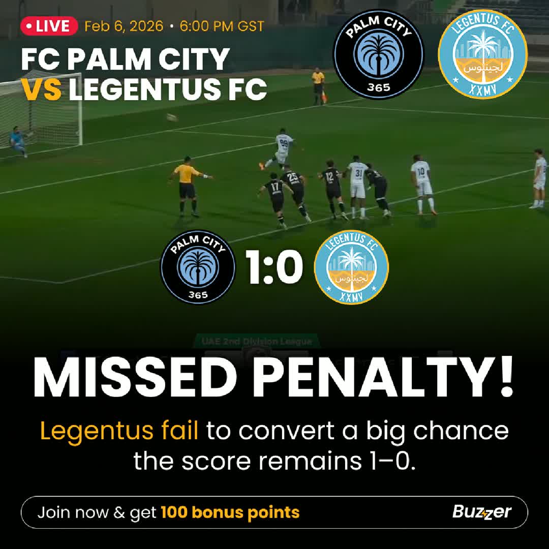 Post by Buzzer Fan: 39’ DRAMA! 😱 Legentus miss a huge penalty! ⚽️❌ #BuzzerLive #SecondDivisionLeague #PalmCityFC #LegentusFC #LiveFootball