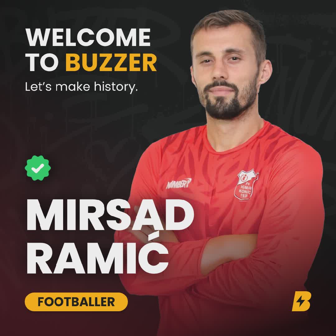 Post by Buzzer Fan: 🚨⚽ Welcome Mirsad Ramić to Buzzer! 🌍🔥 Mirsad Ramić is a seasoned Bosnian centre-forward who recently moved to...