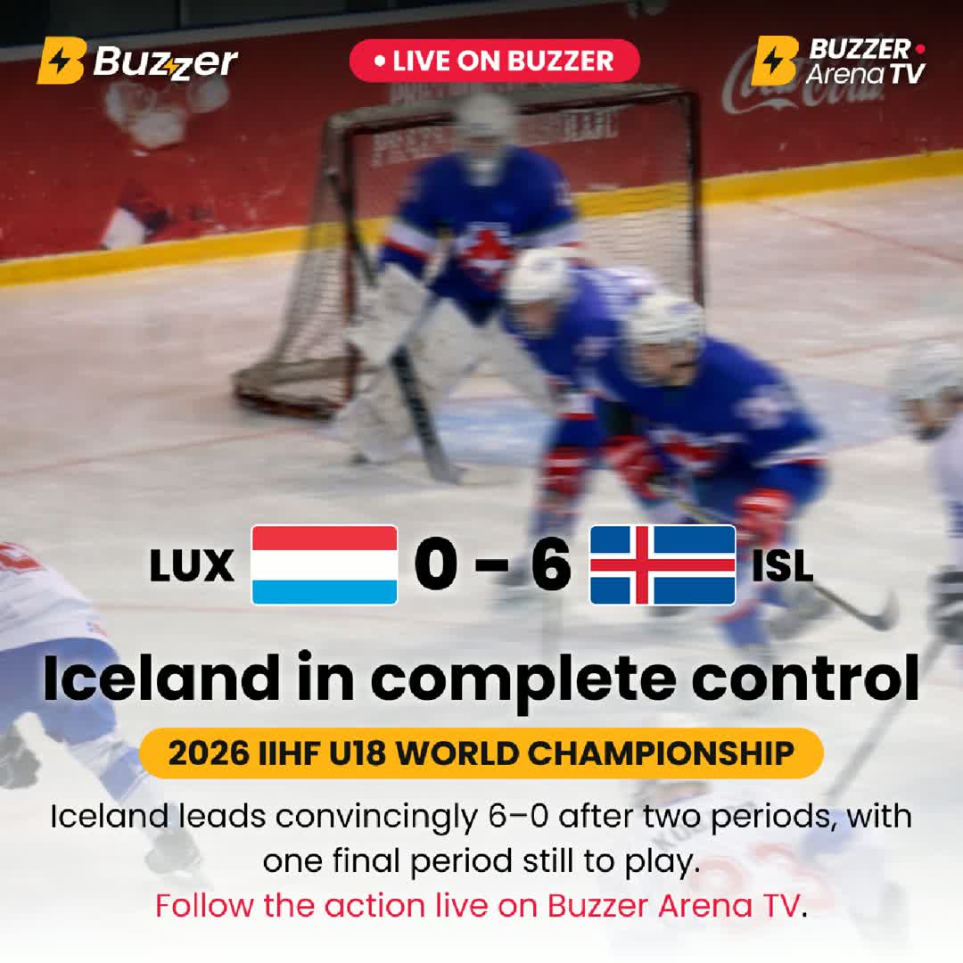 Post by Buzzer Fan: 🏒 Third Period Complete! Iceland are in full control, extending the lead to 6–0 over Luxembourg at the IIHF U18...
