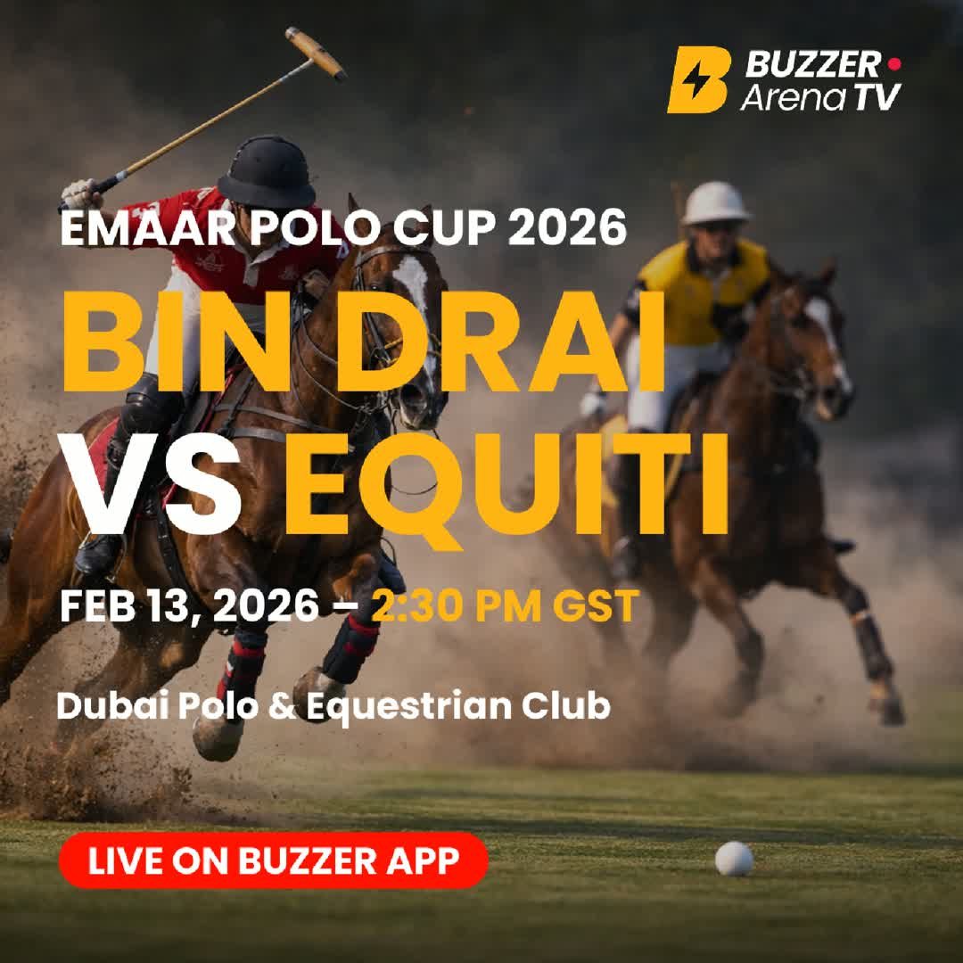 Post by Buzzer Fan: 🏇 LIVE POLO | EMAAR POLO CUP 2026 Bin Drai 🆚 Equiti take the field in the EMAAR Polo Cup 2026. 📍 Dubai Polo &...