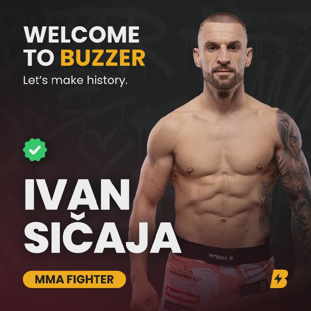 Post by Buzzer Fan: 🥊🔥 Welcome Ivan Sičaja to Buzzer! 🚨🚀 Ivan Sičaja is a Croatian MMA fighter with a professional record of 7 wins...